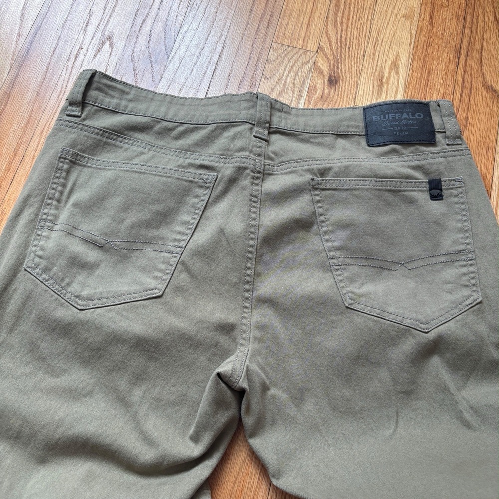 Buffalo David Bitton Men's Gray Stretch Jeans W34 L30 Straight Leg - Picture 8 of 16